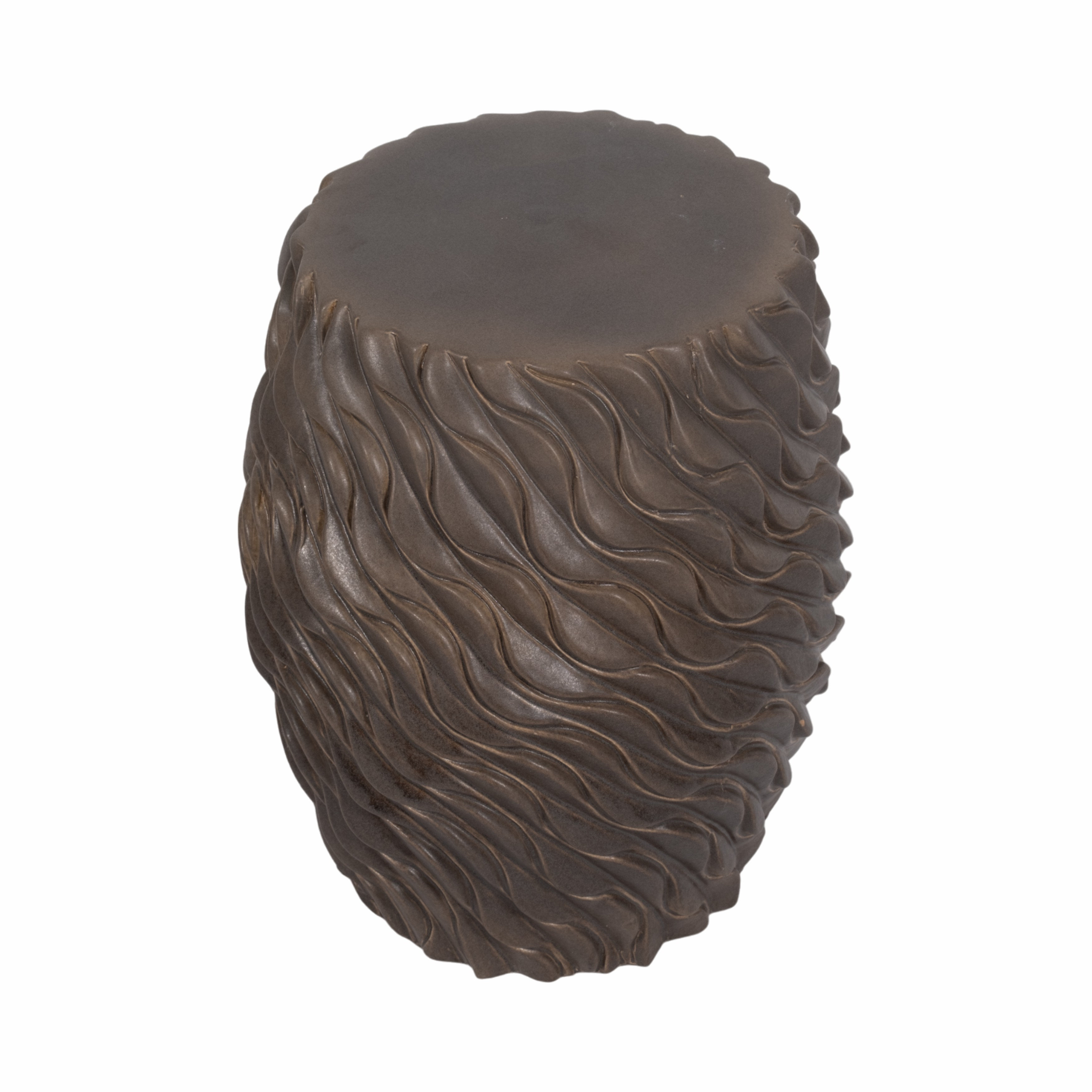 Red Barrel Studio® 20" Devone Brown Ceramic Garden Stool | Wayfair
